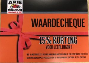 korting motorkleding Arie molenaar